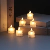 Cross-border exclusive supply of smokeless led electronic candle lamps wholesale, transparent small tea wax, Christmas, birthday, proposal decoration Specification image